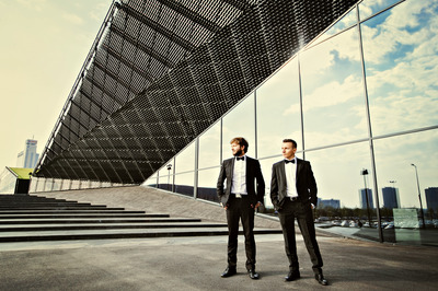 Plakat wydarzenia:  Fantastyczny Koncert „KLASYCZNIE I EPZRYWKOWO” Dombrova Piano Duo – Łukasz Szubski & Krzysztof Włodarczyk 